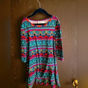 Bobbie brooks Colorful/geometric xs girls Tshirt dress Vguc 🍁